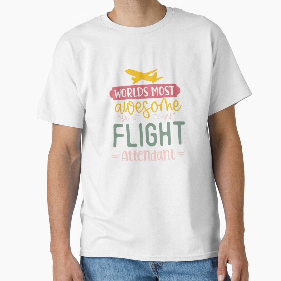 Flight Attendant Stewardess shirt and more - Cabin Crew worlds most awesome flight attendant by AviationArtists