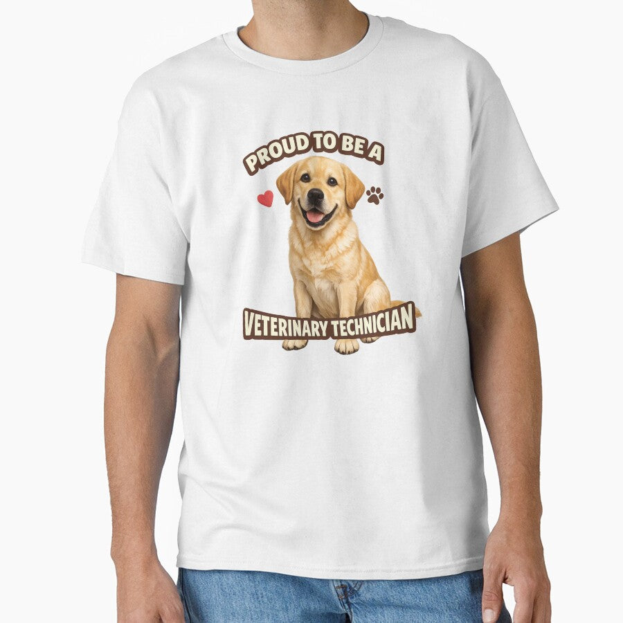 Proud to Be a Veterinary Technician Labrador Dog Vet Tech Pride Design by 486DesignCo