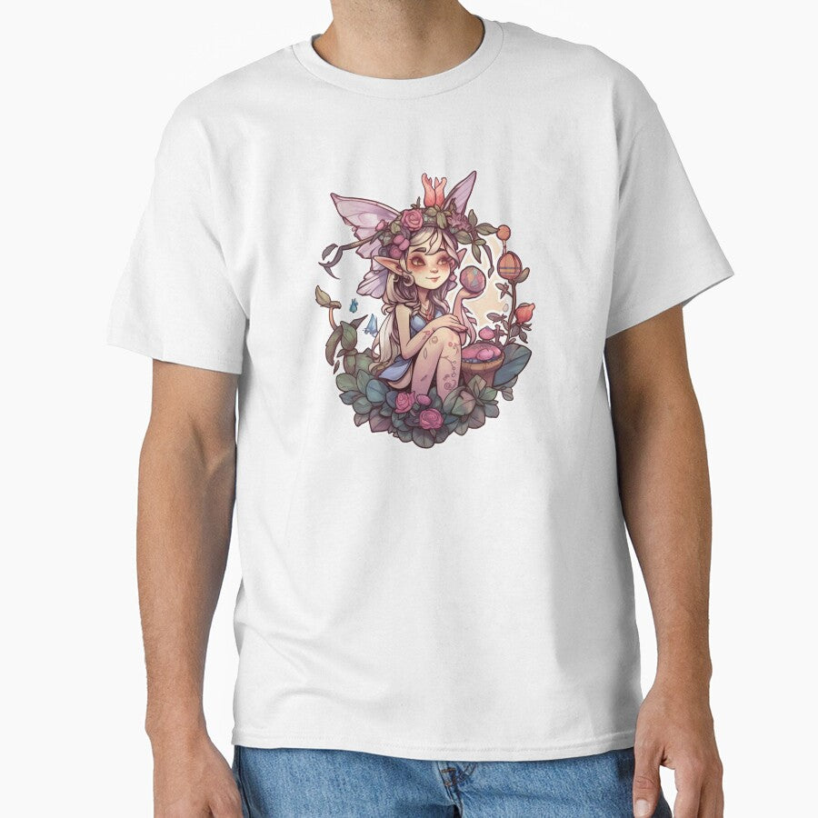 Fairycore Goblincore Aesthetic Cute Fairy Fantasy Nature Flowers by DeltaV-Art