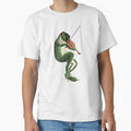 Vintage frog playing violin by elinaarbidane