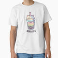 Cute Rainbow Cat Boba Life Aesthetic Bubble Tea Sticker by Rehnair