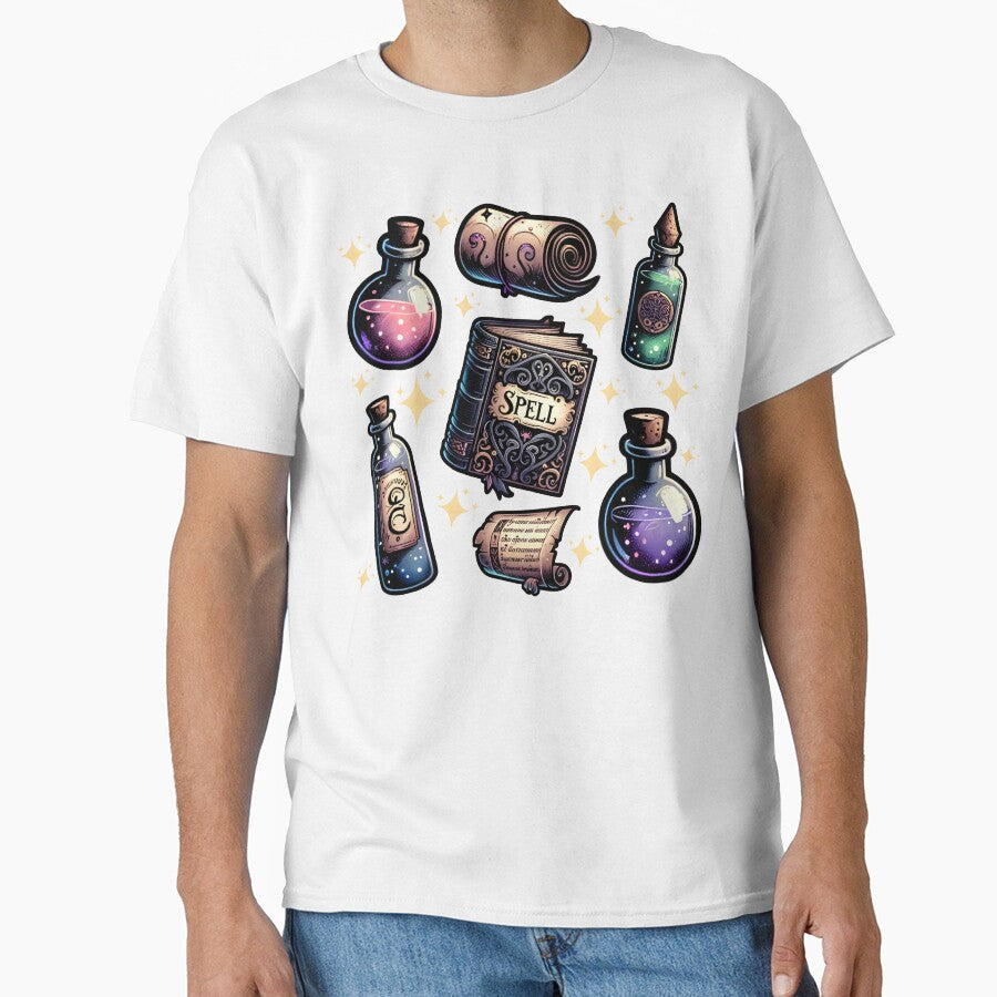 Enchanted Potion Bottles & Spell Book Whimsigoth Sticker Pack And home decor by Unitepeople