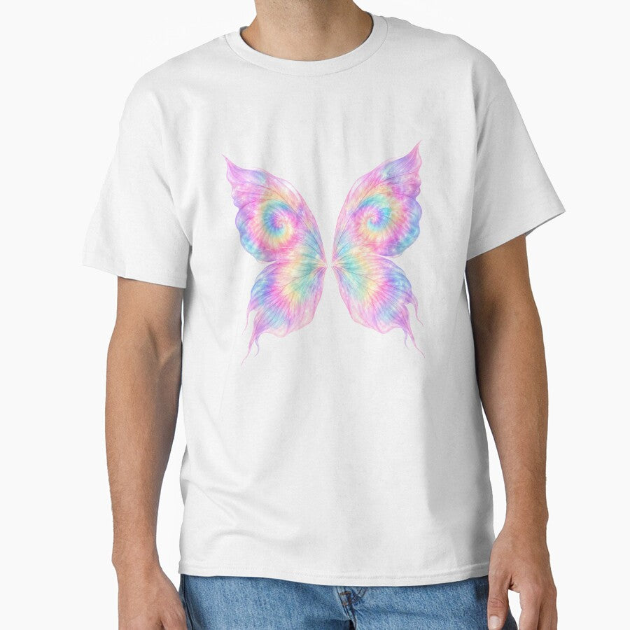 Pastel Rainbow Tie-Dye Butterfly Wings by jgvisualarts