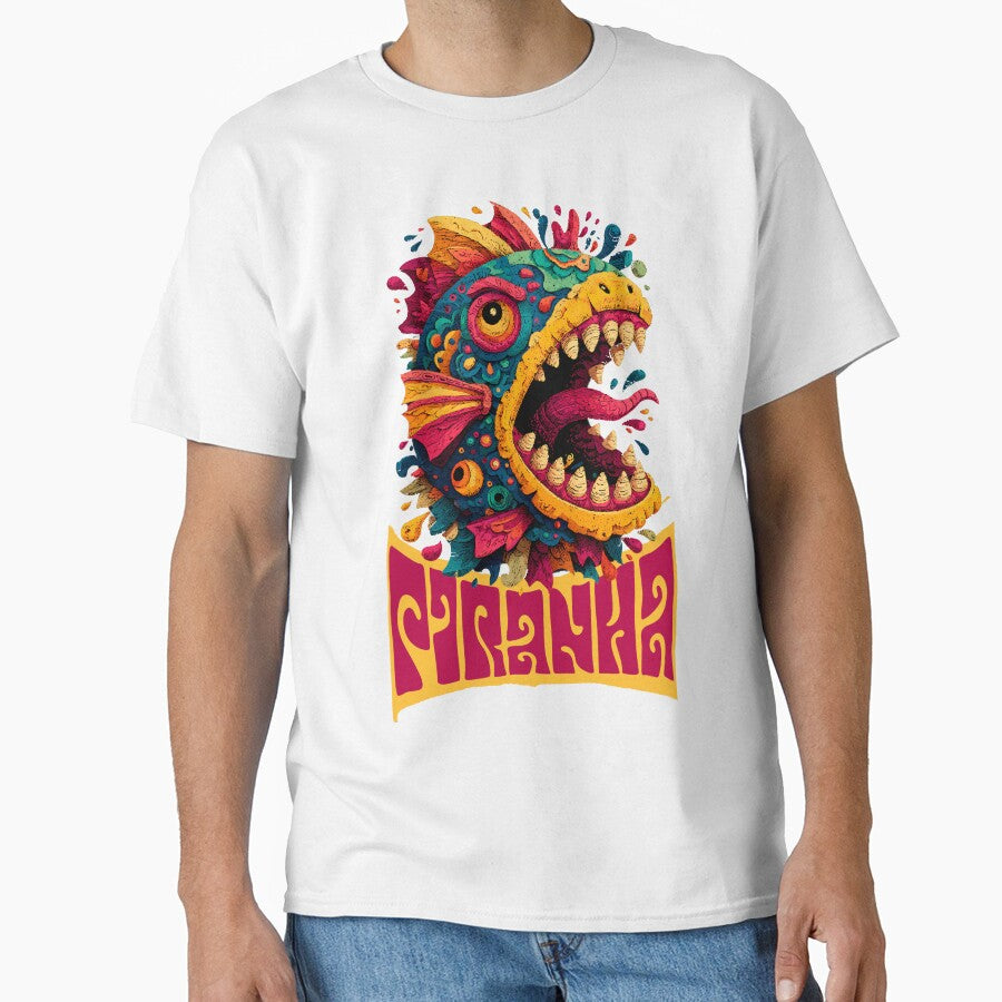 Psycho Piranha – Pop-Art Deep-Sea Burst by Gooos