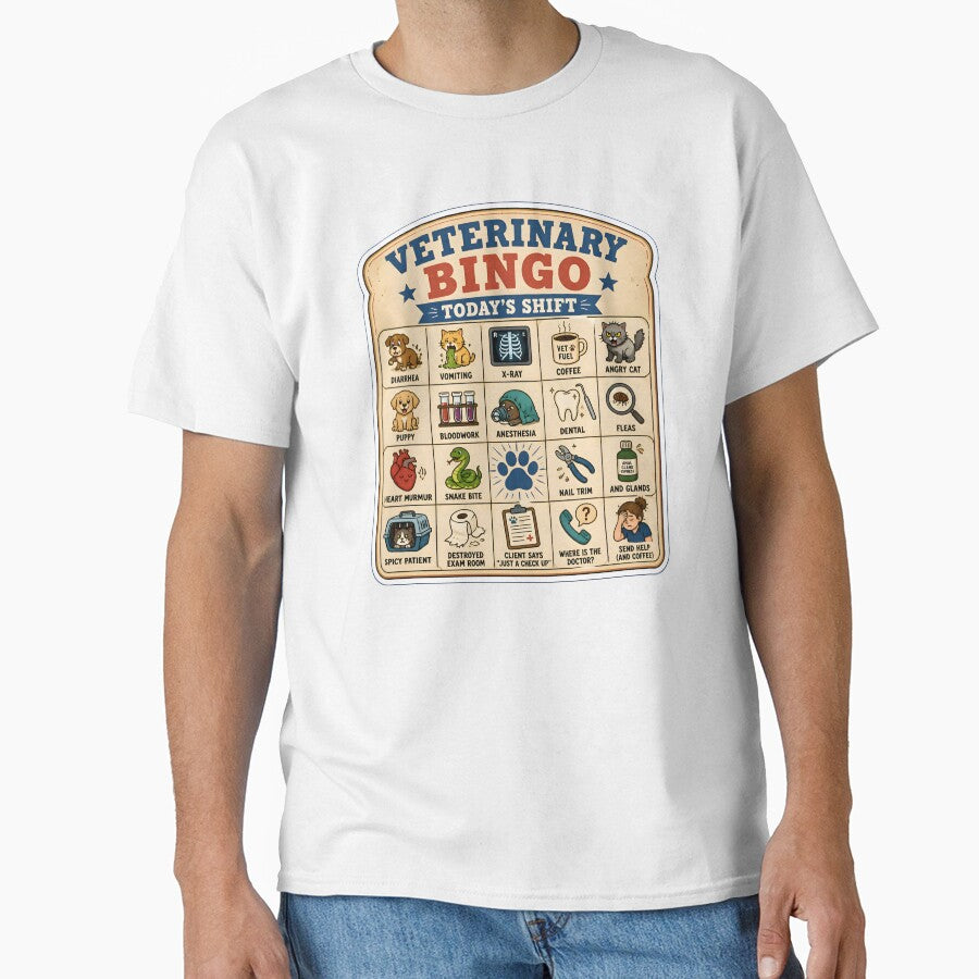 Veterinary Bingo Today's Shift - Funny Veterinarian Gift by Bettybee00