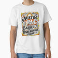 Austin Barbecue And The Unbearable Heat Flame Texan Smoker BBQ Grilling Art by Plonkylar