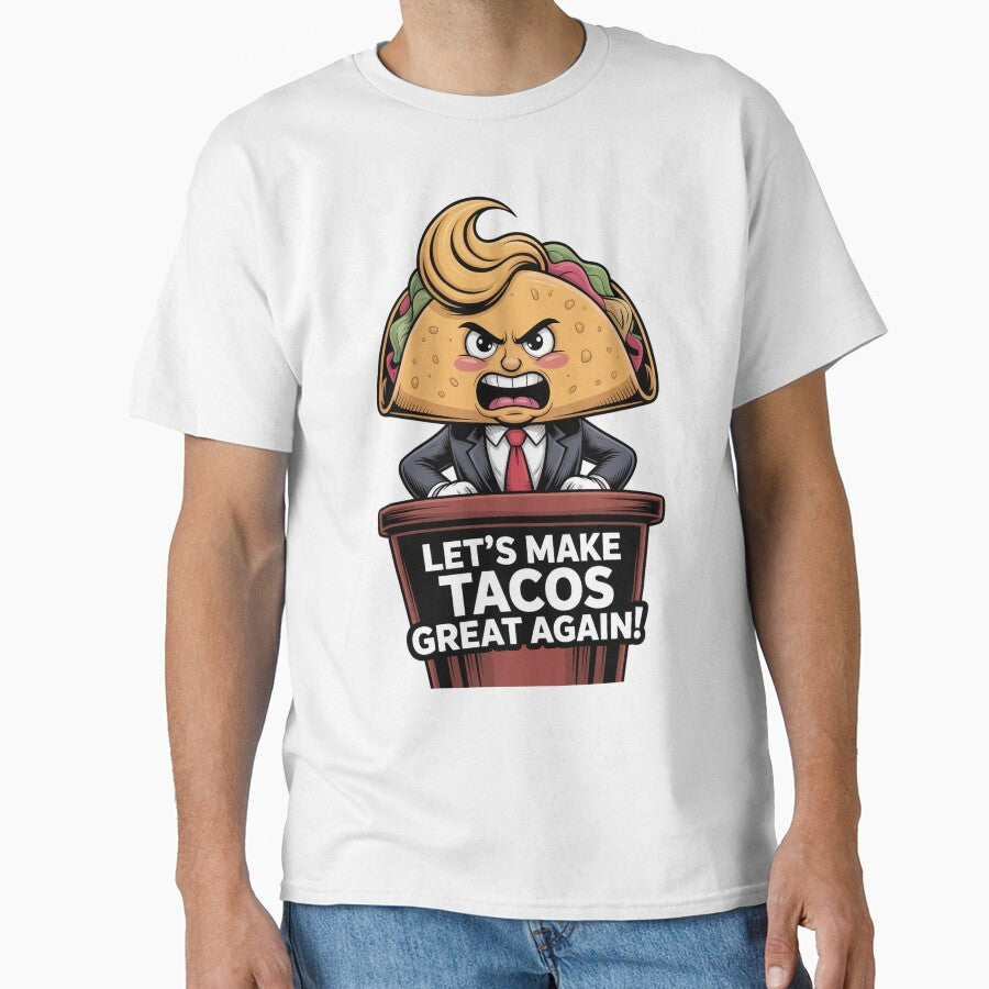 Let’s Make Tacos Great Again – Funny Foodie Parody Design by GiftedExplorer