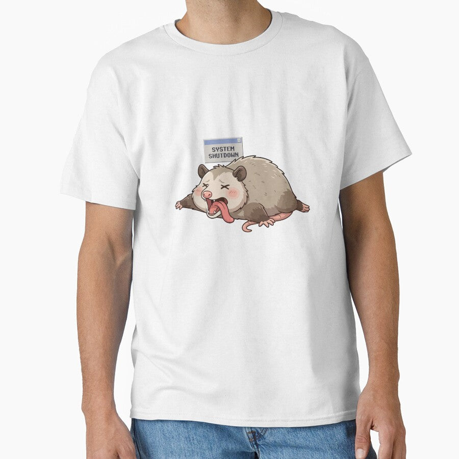 System Shutdown Overwhelmed Lazy Opossum by Petzzz