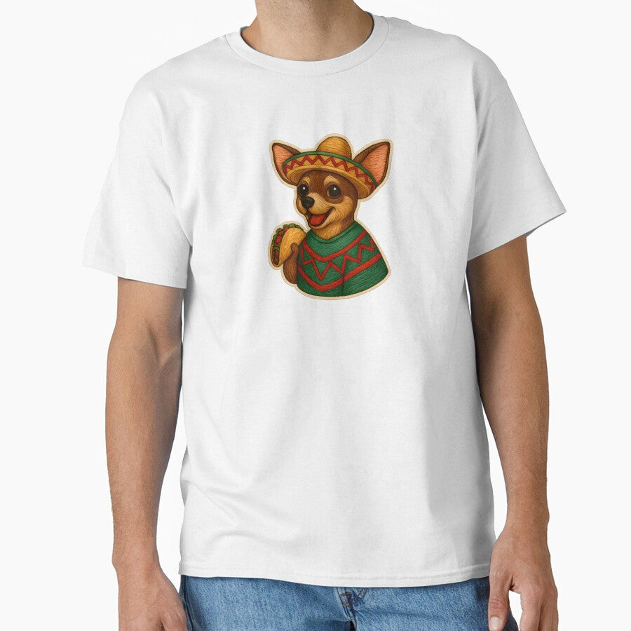 Taco-Loving Chihuahua Embroidered Patch in Poncho by #Adulting Central