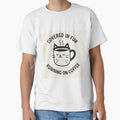 Covered in Fur, Running on Coffee – Vet & Cat Lover Minimalist Design by PrintMindedUK