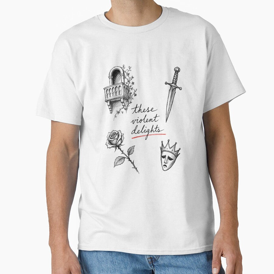 These Violent Delights Romeo and Juliet Flash Sketch Art by Fenay Designs