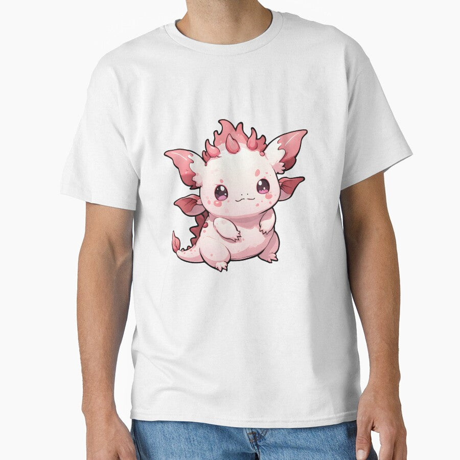 Baby Pink Axolotl by RetroPop23