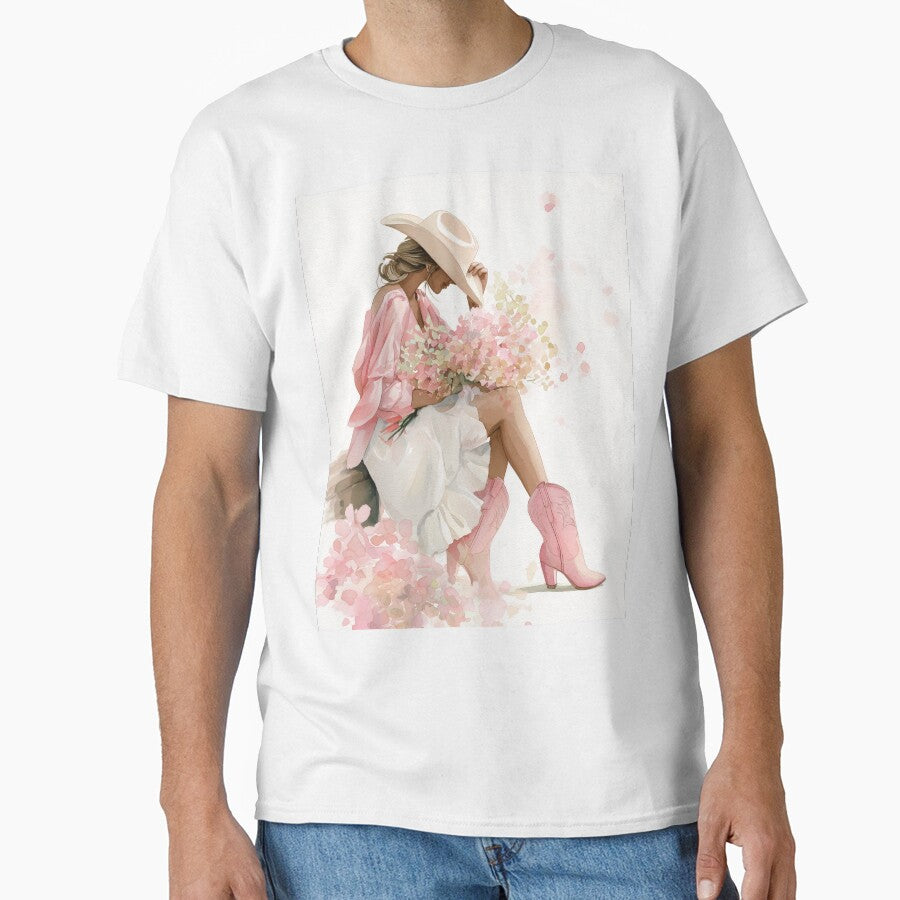 Country Cowgirl Watercolor Print Art by vividdigits