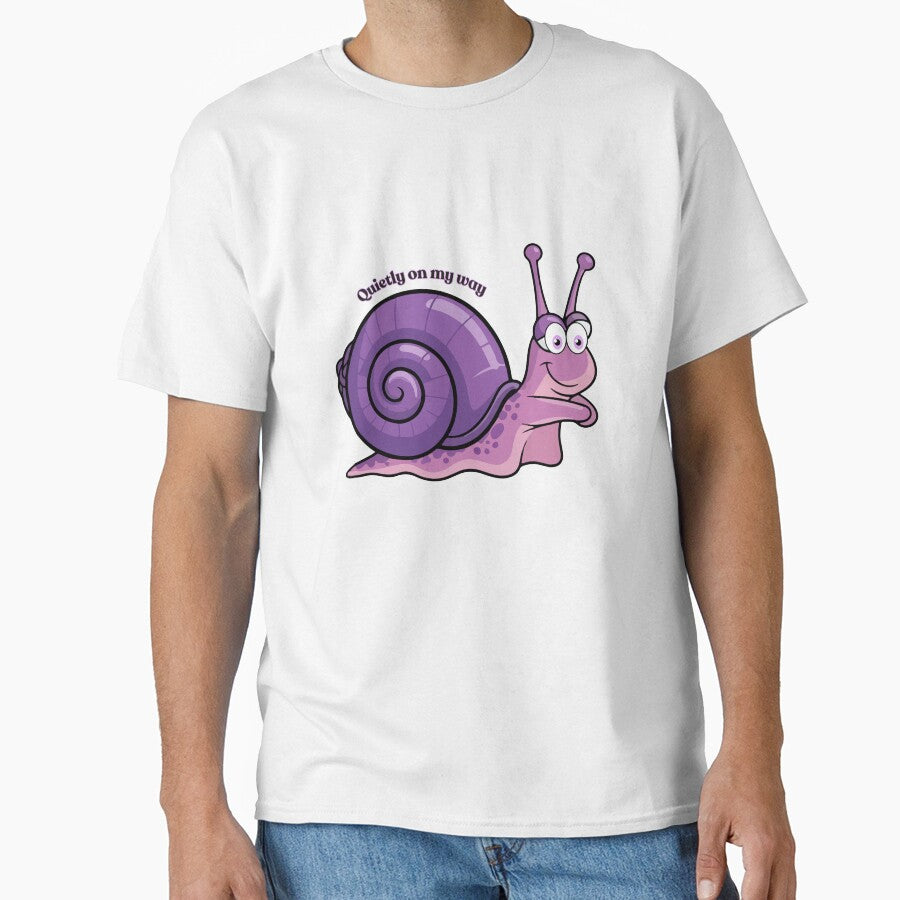 Silent Drift Snail Illustration | Minimal Purple Aesthetic Sticker by Pandey14