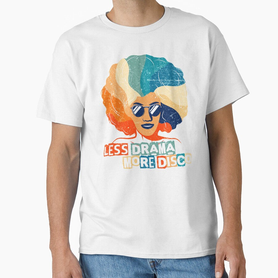 Less Drama More Disco Funky Afro Hair Girl by MintaApparel