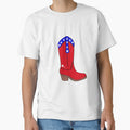 Red white and blue cowboy boot by KristenST
