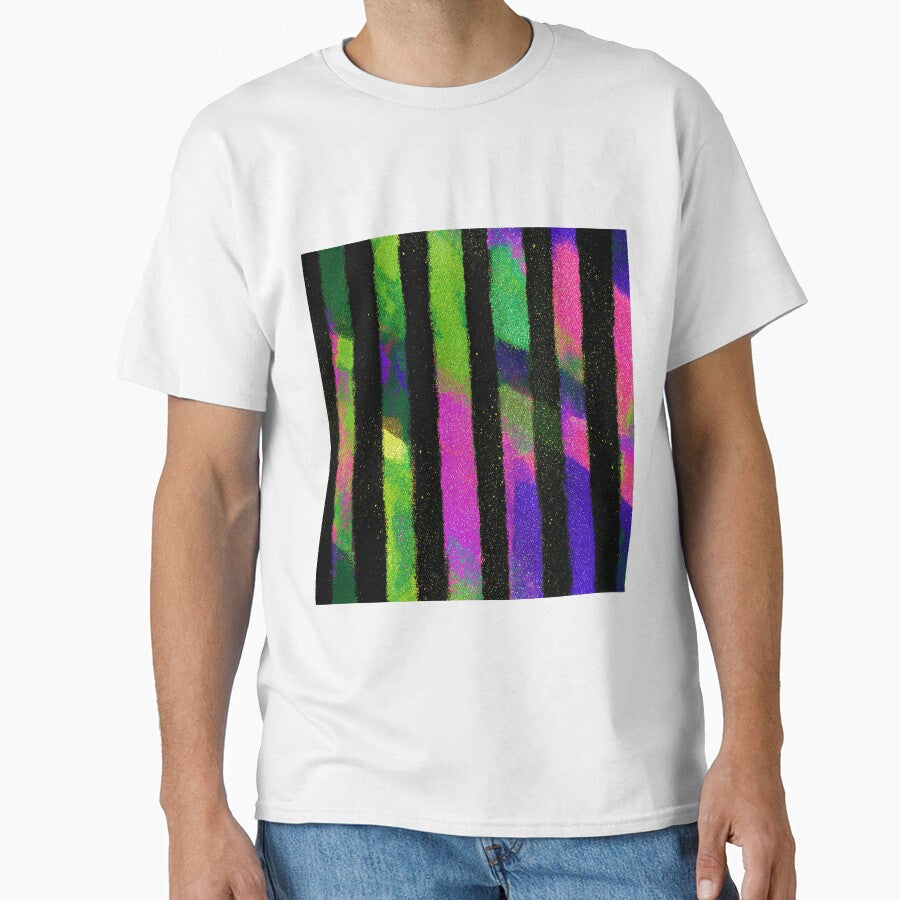 Acid Neon Stripes After Dark by bubblegoth