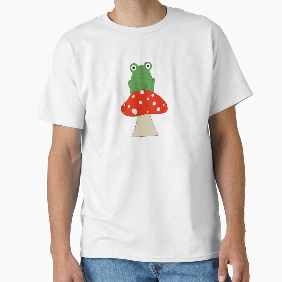 Frog on Mushroom by Mackenzie  Epperson