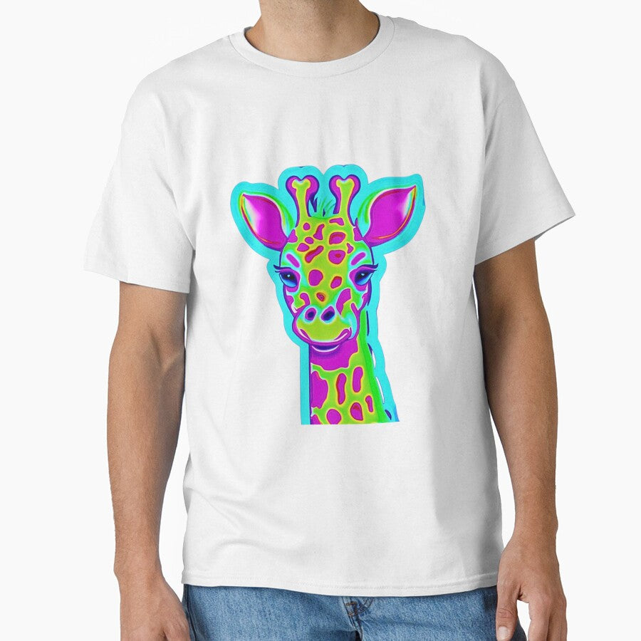 80s Neon Giraffe by RachelRebel