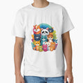 Raccoon And Street Cat T-Shirt by Uday24