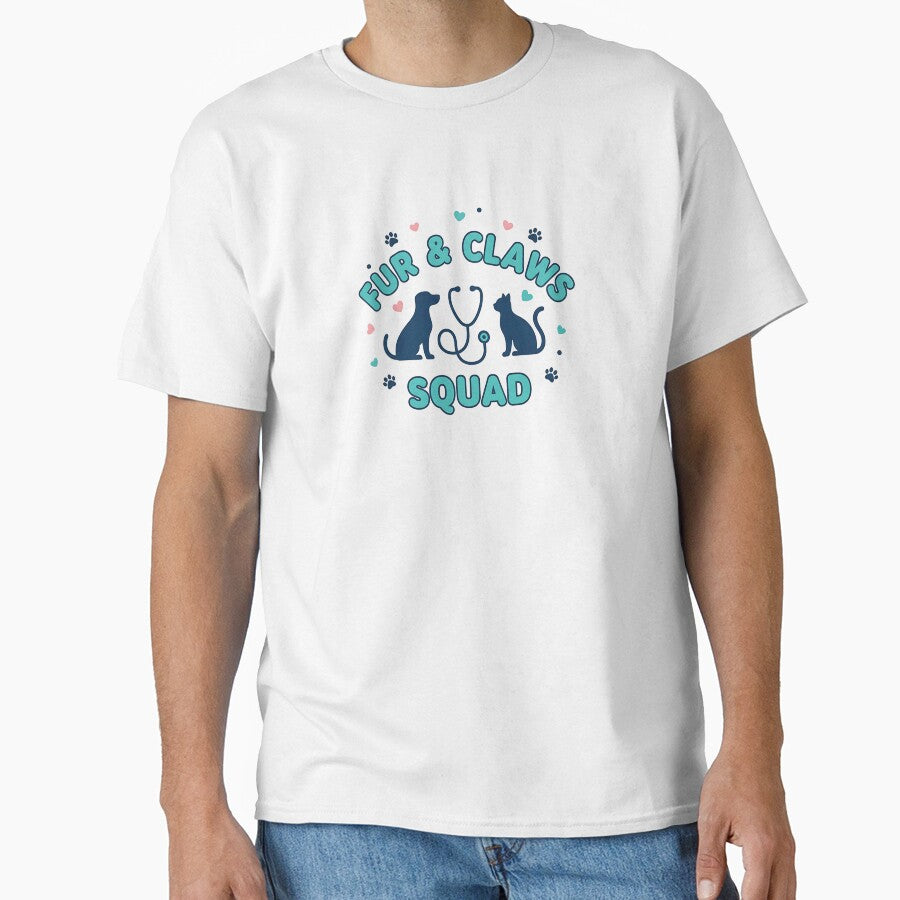 Fur & Claws Squad Shirt – Veterinarian Technician Team Gift Tee by Muzgle