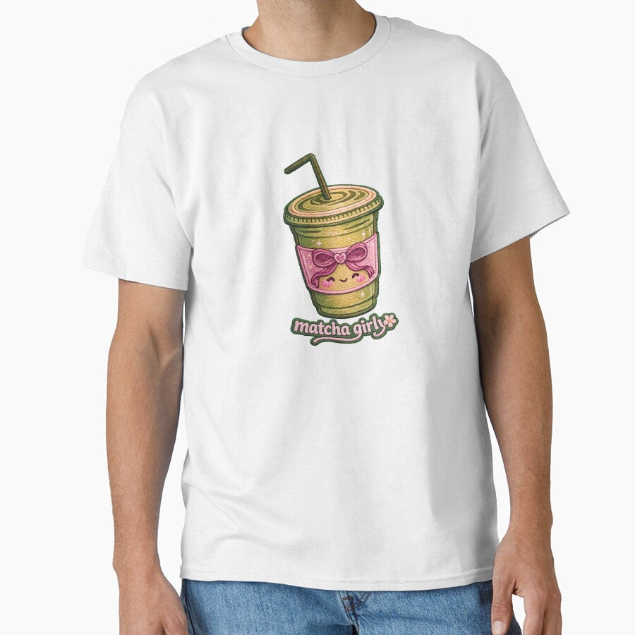 Just a Matcha Girly – Cute Coquette Style Matcha Tea by Artistusha