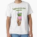 Aggressively Sips Matcha – Funny Matcha Aesthetic Sticker by AlyaCreates