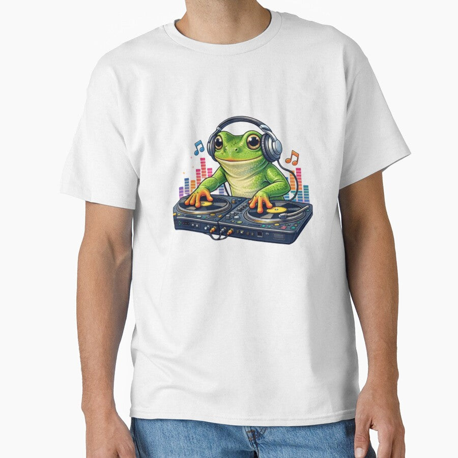 Grenouille DJ on the turntables by FroggyOnly