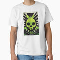 Acid Death. Neon Colors Spooky Skull Design by Wavesbender