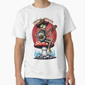 Skeleton Frog in Cowboy Hat Playing Banjo on Mushroom by SplashTastic