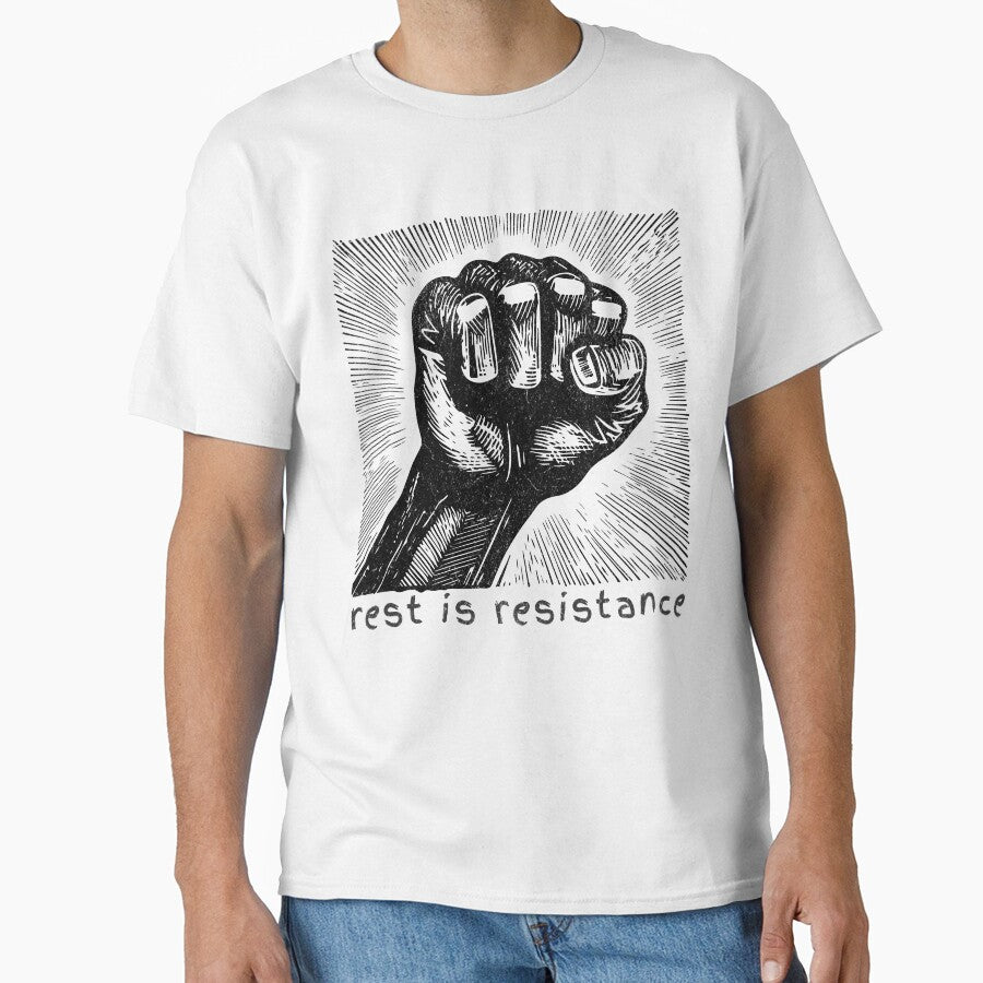 Chronic Illness Shirt Rest Is Resistance Goth Comics Style Chronic Illness Design Chronic Illness Humor Spoonie Life Invisible Illness by RealLifeMerchies