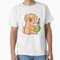 Cute Puppy Matcha Latte by MysticArtisan