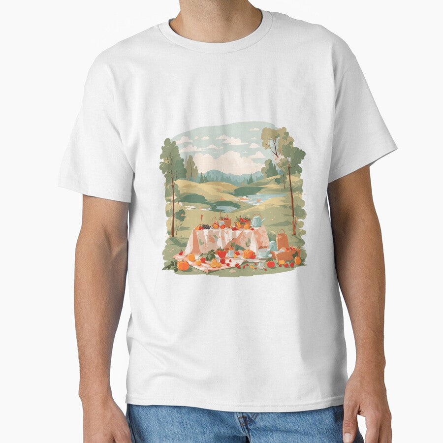 Picnic Cottagecore aesthetic art by GlobalDesigns-
