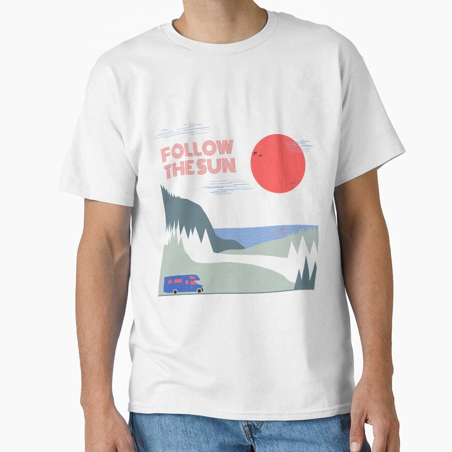 Sunset Adventure Sun Camping Mountains Sea Campervan by CreatDifference