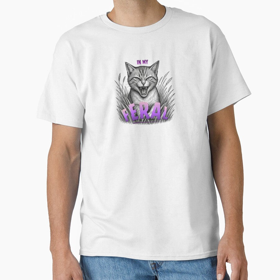 In My Feral Era / Roaring Kitten Tee by Atmospheric Threads
