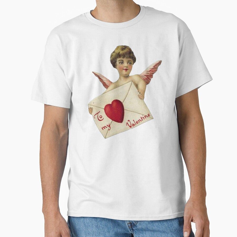 Vintage valentine's day love cherub by Pixiedrop