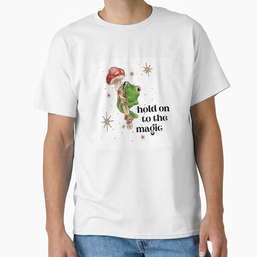 Hold on to the Magic - Frog and Mushroom by thevaultink