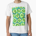 Kiwi slices on turquoise by Katerina Mitkova Kirilova