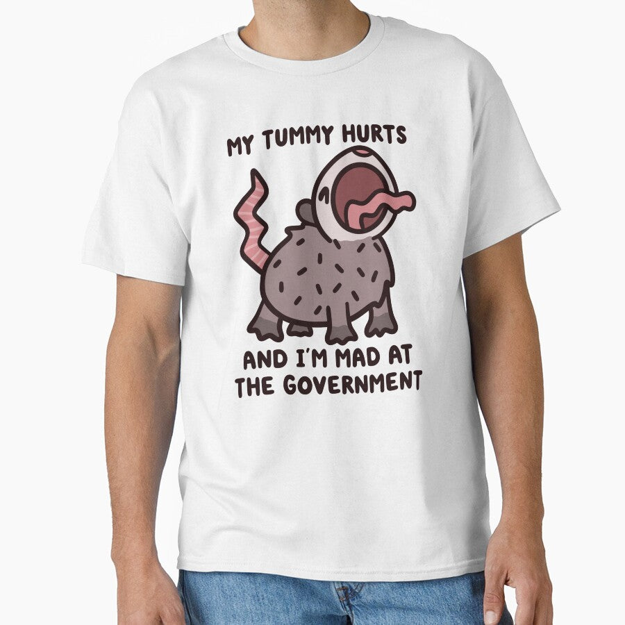 screaming possum my tummy hurts and I'm mad at the government by kaybowzie