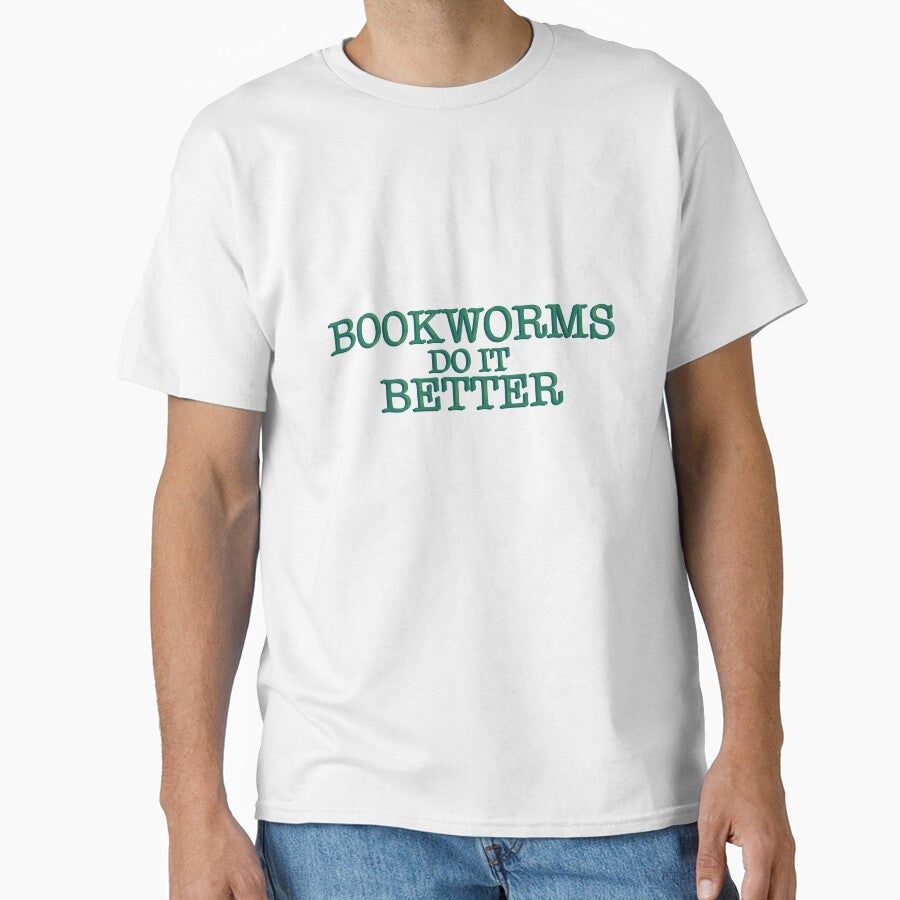 Bookworms Do It Better Funny Bookish Reader Quote Typography Sticker by alexmaushaus