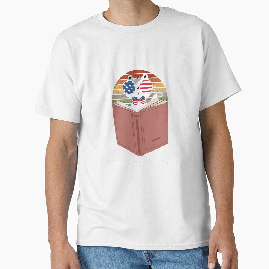 Vintage I Read What I Want Funny Cat Reading A Book by KA-shirts