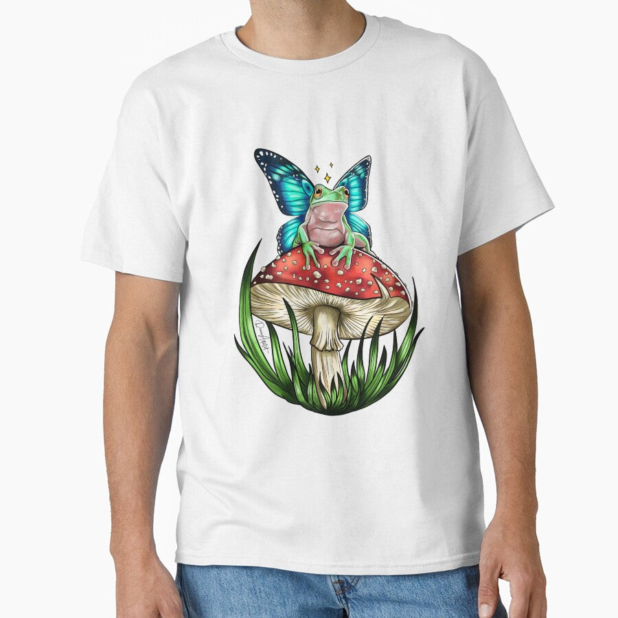 Frog on a mushroom by Danny  Adalet