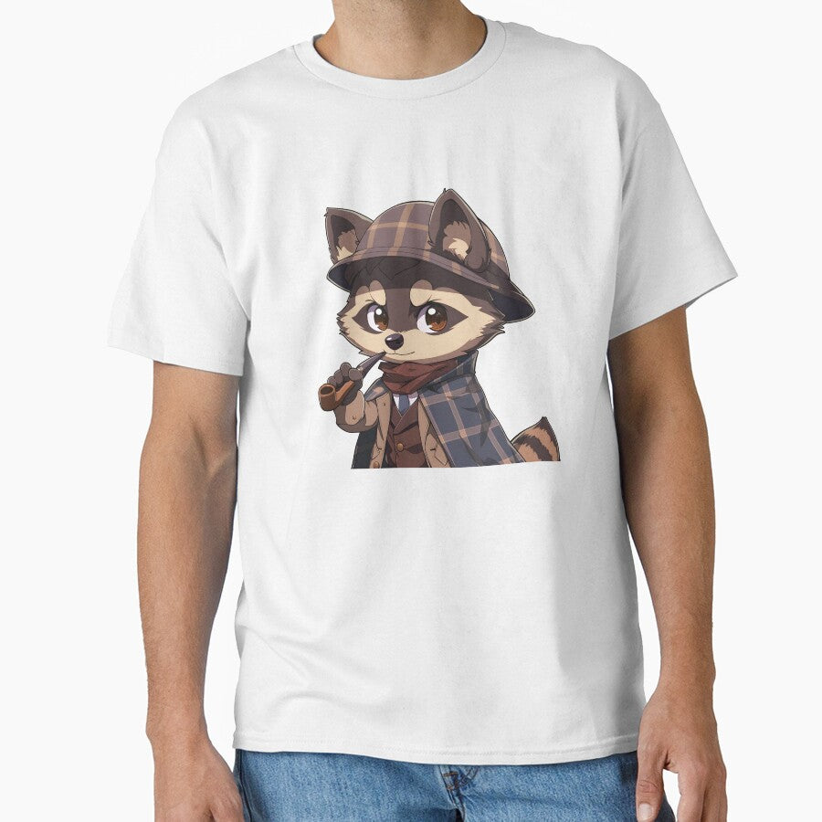 Cartoon  Sherlock Holmes Raccoon by xiao xuans