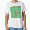 Cherries on Mint Grid – Hand-Drawn Pattern by Asbiell