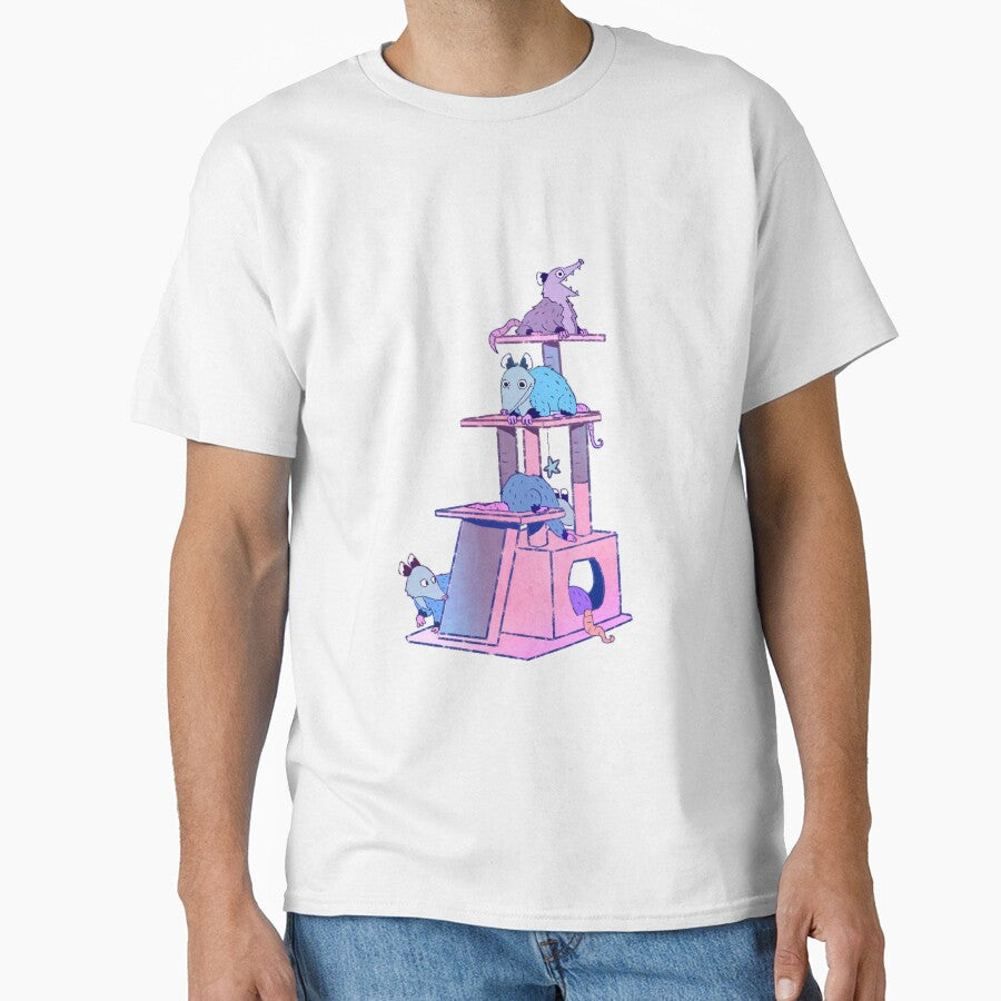 Opossum Cat Tower by Lindsay Scanlan