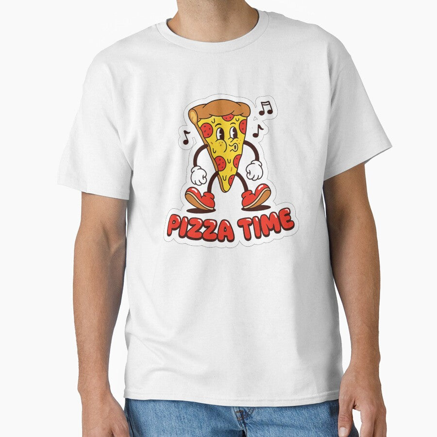 "Pizza Time" Retro Rubber Hose Cartoon Mascot by RiotKida