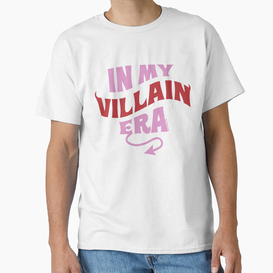 In My Villain Era / Bookish Hot Pink Red Sassy Devil Horns and Tail Girlie Reader Aesthetic for Smut Kindle Lovers Tbr by Latinoladas