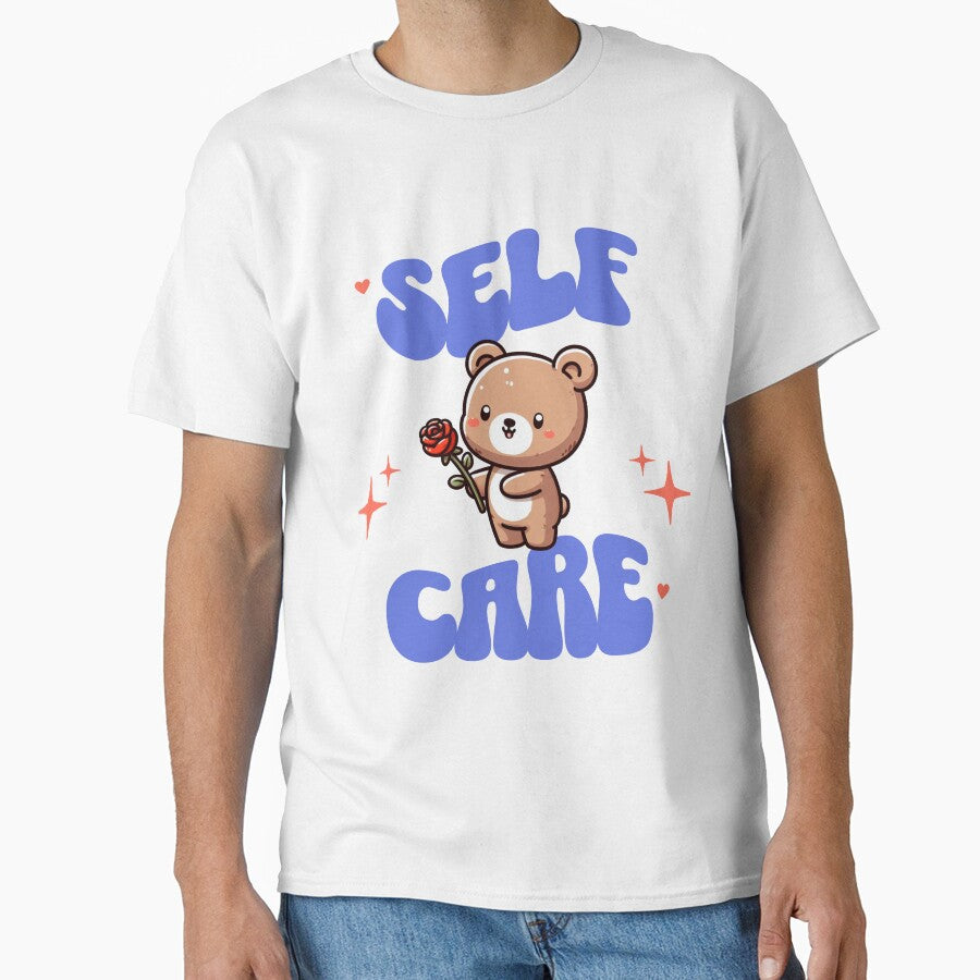 self care american traditional rose Bear by LemuellTrends