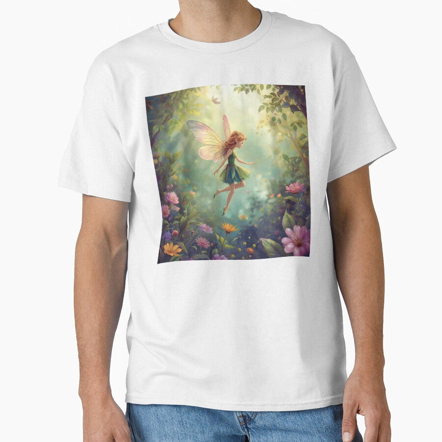 Magical Fairy Flying in Enchanted Garden by andreavlad