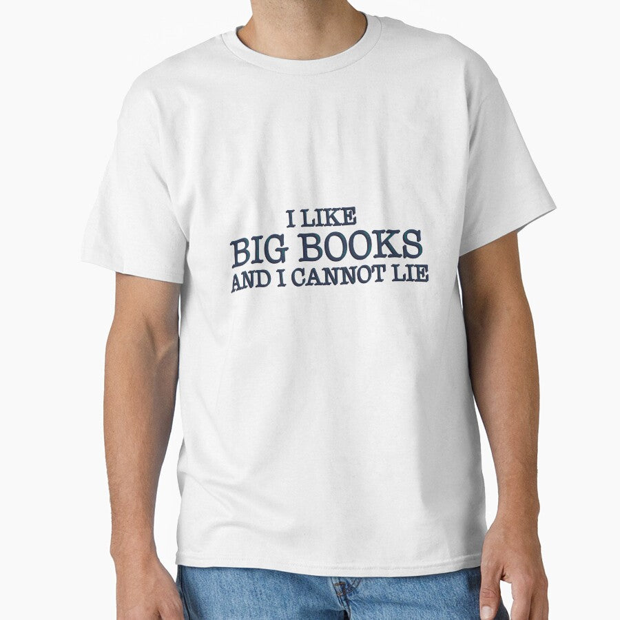 I Love Big Books And I Cannot Lie Funny Bookish Reader Quote Typography Sticker by alexmaushaus